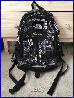 Supreme X The North Face Tnf Box Logo Hot Shot Backpack Venture Map Tan S S 12 North Face Backpack