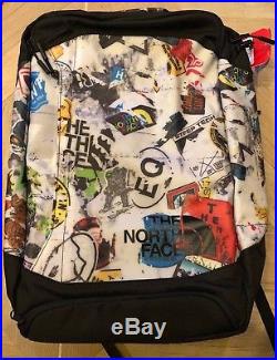 north face sticker bomb backpack