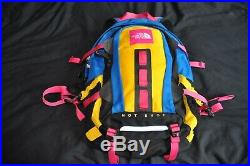 The North Face Vintage Back Pack Yellow Pink Multi Hot Shot Asia Exclusive Old North Face Backpack