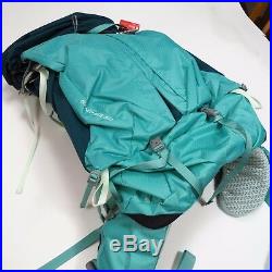 $200 North Face Women's Banchee 50 Backpack Teal Blue (M/L)