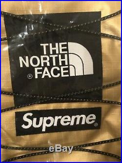 2018 S/S Supreme x The North Face Metallic Borealis Backpack Gold