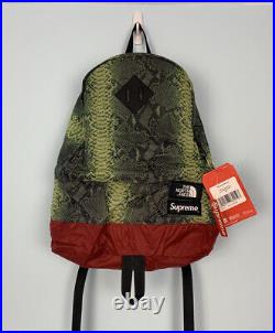 2018 Supreme The North Face Red Green Snakeskin Lightweight Pack Backpack