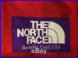 Auth The North Face Purple Label Jp Ltd Red & Blue Nylon Camping Backpack