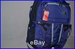 Authentic The North Face W Recon Purple Navy Bookbag Backpack Brand New