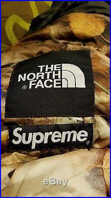 BNWT SUPREME X NORTH FACE LEAVE NUPTSE DOWN JACKET S backpack sweater hoody box
