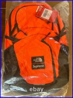 Brand New Fw16 Supreme The North Face Pocono Backpack Orange Black
