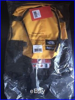 Brand New withtags Supreme x The North Face Expedition Backpack Yellow SS14
