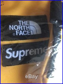 Brand New withtags Supreme x The North Face Expedition Backpack Yellow SS14