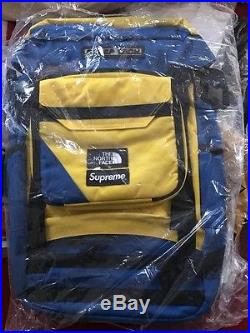 FW14 SUPREME X The North Face Steep Tech BackPack Royal yellow DEADSTOCK