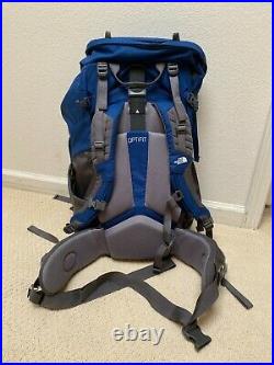 Great Condition Blue The North Face Terra 65 Backpack S/M