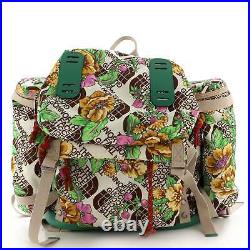 Gucci Gucci x The North Face Flap Backpack Printed Nylon Large Print, Multicolor