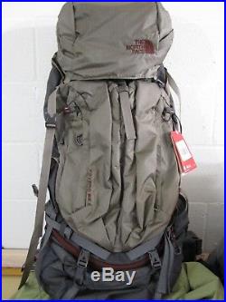 L/XL The North Face TNF Fovero 85 Climbing Travel Backpacking 85L Backpack Brown