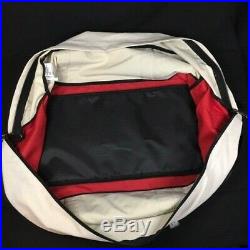 Large Vintage THE NORTH FACE Duffel Bag Backpack Carry-on Gym Red White & Black