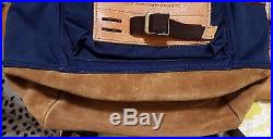 Masterpiece Cordura Backpack Navy Tan Leather North Face Purple Label Supreme