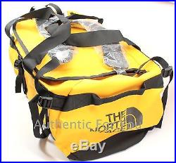 NEW North Face Base Camp Medium Unisex Bag Duffle Backpack Summit Gold Black