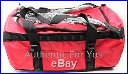 NEW North Face Base Camp Medium Unisex Bag Duffle Backpack TNF Red Black Bag