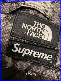 NEW Supreme X The North Face Black Snakeprint Backpack