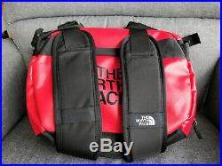 NEW The North Face Base Camp Duffel 50L TNF Red Black Small Backpack Camping Bag