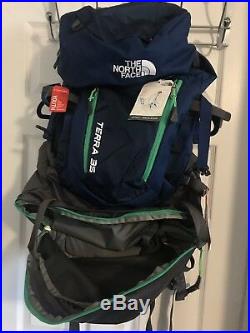 NEW! The North Face- Terra 35L Camping Backpack, Blue-with Tags