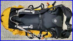 NORTH FACE Internal Frame Hiking Yellow Backpack Carbon Fiber Mountain Pack L