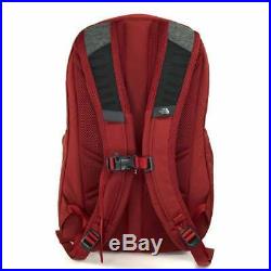 NORTH FACE Jester Backpack Dark Grey Heather/Cardinal Red T93KV7TRA-OS Schoolbag