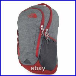 NORTH FACE Vault Backpack Dark Grey Heather/ Cardinal Red T93KV9TRA-OS Schoolbag