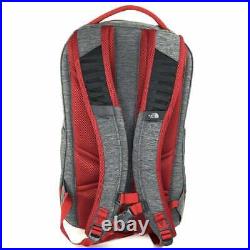 NORTH FACE Vault Backpack Dark Grey Heather/ Cardinal Red T93KV9TRA-OS Schoolbag