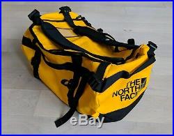 NWOT North Face Base Camp Duffle Small duffel yellow black hole backpack bag