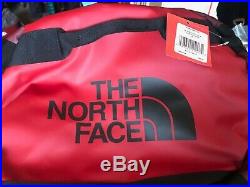 NWT The North Face Golden State LARGE Duffel Travel Backpack Bag $145 RED/BLACK