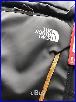 NWT The North Face Kaban Black Base CampTransit Backpack Black/Gold