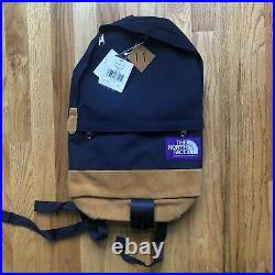 NWT The North Face Purple Label Urban Navy Blue Suede Medium Day BackPack Bag