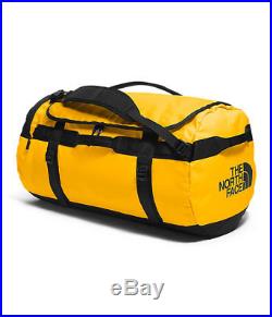 NWT The North Face TNF M-L-XL Base Camp Travel Luggage Duffel Bag Backpack Gold