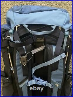 NWT The North Face Youth Terra 55L Hiking Backpack Donner Blue Urban Navy