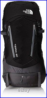 NWT Unisex L-XL The North Face TNF Black Terra 50 Backpacking Climbing Backpack
