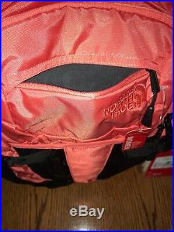 NWT WOMEN'S THE NORTH FACE RECON BACKPACK 15 LAPTOP BAG TNF Black /Spiced Coral