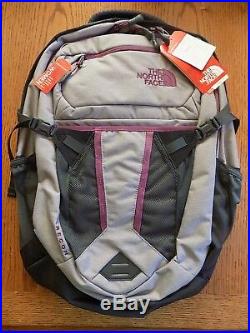 NWT Women's The North Face Recon Backpack 15 Laptop Bag QUAIL GRAY FREE SHIP