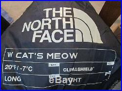 NWT Womens Long RH TNF The North Face Cat's Meow Mummy Backpacking Sleeping Bag