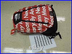 New 15 Supreme X North Face By Any Means Backpack RED BOX LOGO CDG TNF PCL