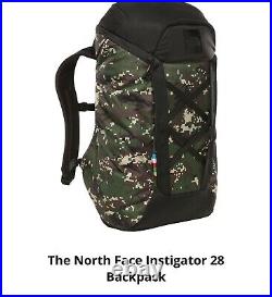 New Mens Accessories The North Face INSTIGATOR 28L Camo BACKPACK- Lightweight