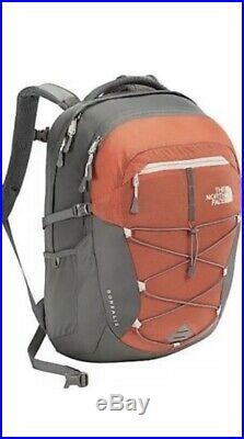 New North Face Borealis Womens Backpack CHK3 Nasturtium Orange/Sedona Sage