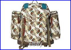 New Rare Gucci x North Face Backpack Large Brown/White