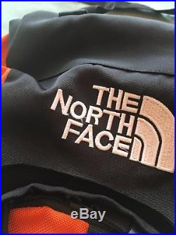 New The North Face 55L BackPack Black Orange Adult small or medium youth ladies