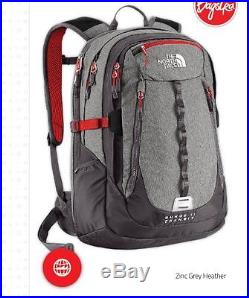 New The North Face Surge II 2 Transit Backpack TSA Laptop Approved Grey
