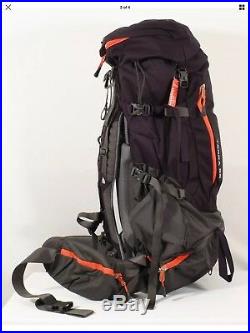 New The North Face Womens Terra 55 Backpack Galaxy purple / Fire Brick Red XS/S