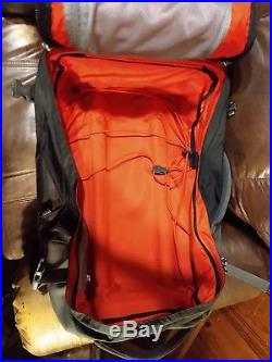 North Face 21 DoubleTrack Wheeled Black/Cardinal Red Rugged Backpack Carry On
