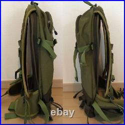 North Face Backpack Slack Pack Mountain Climbing Camping Green Daypack Trail Run