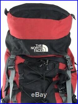 North Face Badlands Internal Frame Backpack Red Hiking Camping Size Mens Medium