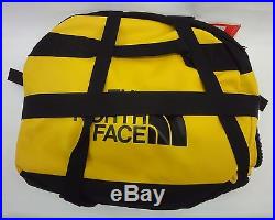 North Face Base Camp Duffel Bag/Backpack CWW1 Summit Gold/TNF Black Size Large