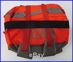 North Face Base Camp Duffel Bag/Backpack CWW3 Acrylic Orange/Falcon Brown Small