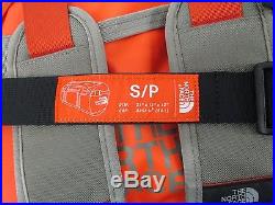 North Face Base Camp Duffel Bag/Backpack CWW3 Acrylic Orange/Falcon Brown Small